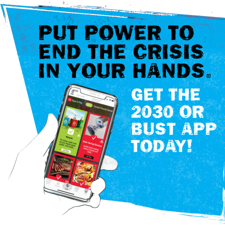 Put the power to end the climate crisis in your hand - get the 2030 or Bust app today